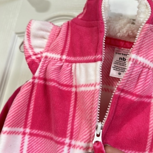 CARTERS Barbie Pink Baby Girl 3-Piece  Little Vest Jeans Set Valentines Day - Picture 10 of 11